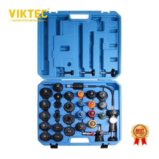 Viktec CE 33PCS Radiator & Cap Pressure Test Kit Radiator Tester (VT01064E)