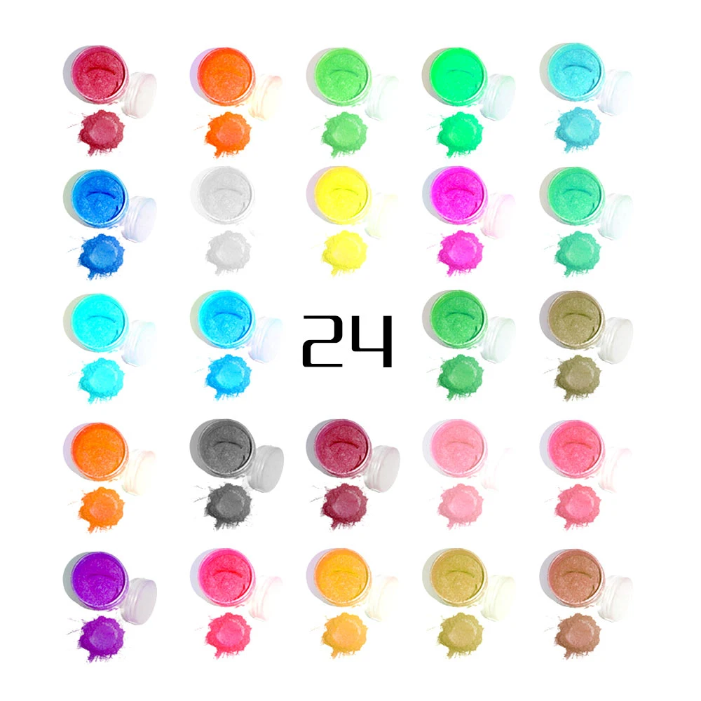 CNMI Mica Powder Pigments 24 Colors Set