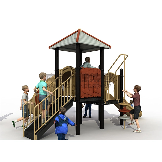 El equipo de parque infantil al aire libre para niños de la estructura de juego