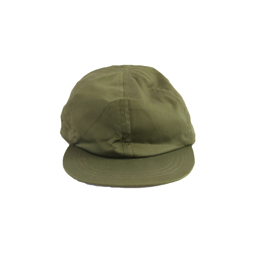 Green Caps Flat Cap Cotton Magic Tape and Custom Logo for Adults Caps