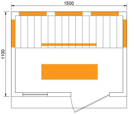 Sauna 3 personnes Finnish Steam Far infrarouge sauna Room House Cabine