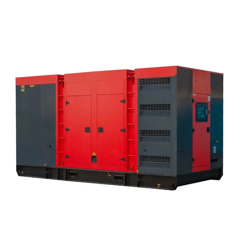 Three Phase Silent Generator Red Diesel Genset