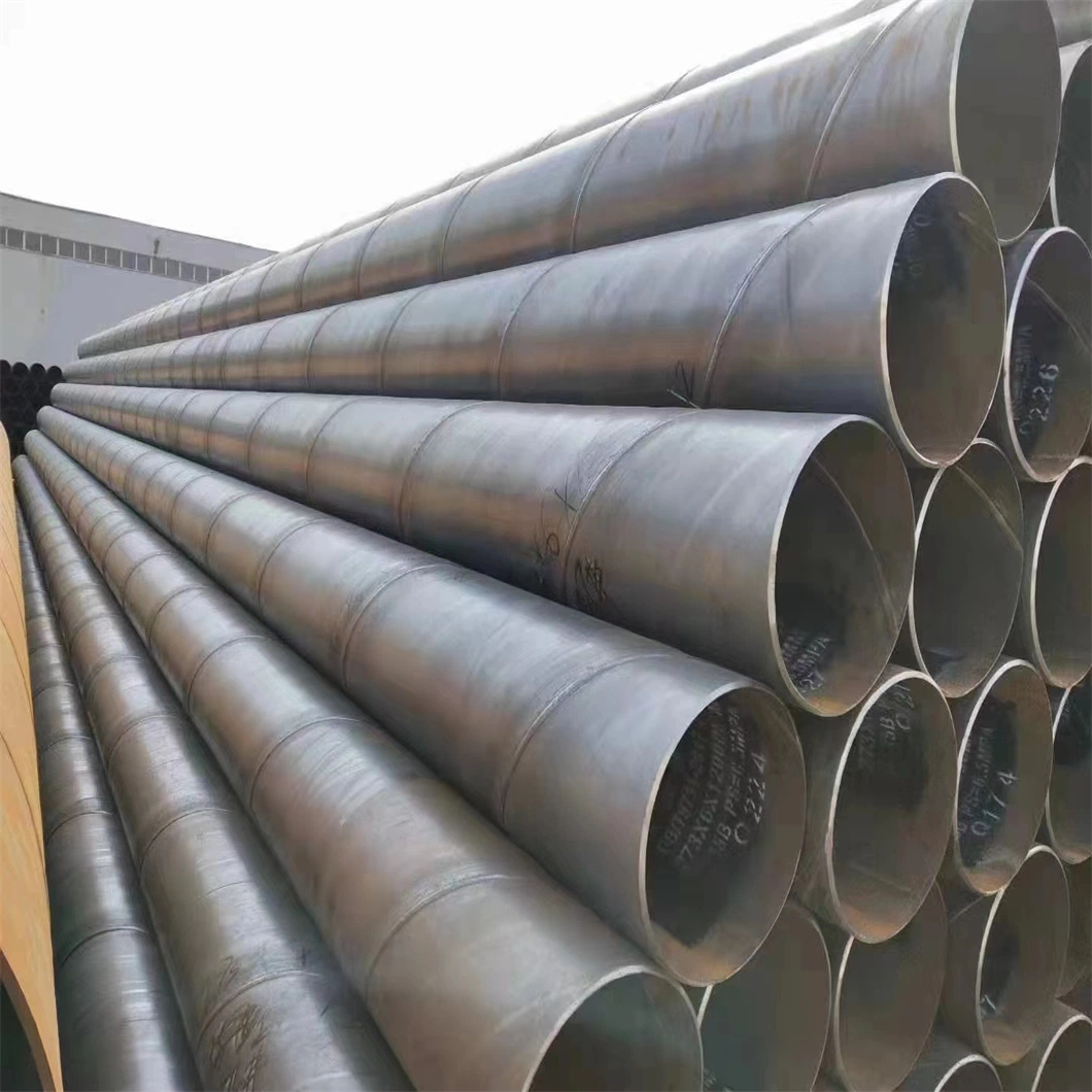 API 5L ASTM Thin Wall ERW Large Diameter Spiral SSAW Round Welded Pipe Tube Hot Rolled Carbon Steel for Oil Pipeline Construction Galvanised High Strength