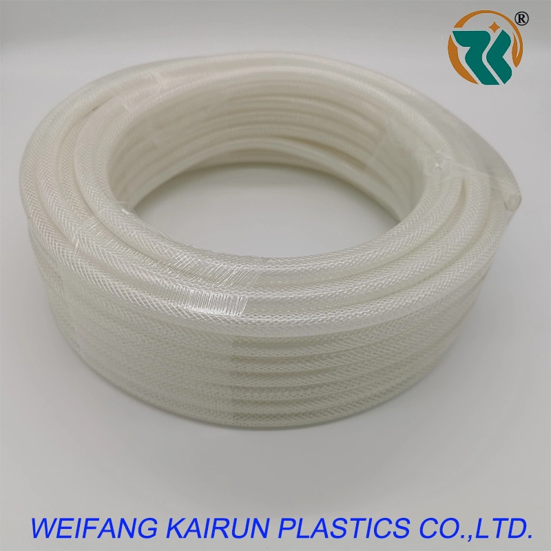 High Pressure Watering Irrigation Hose Pipe PVC Flexible Braided Reinforced Fiber Nylon Garden Water Hose