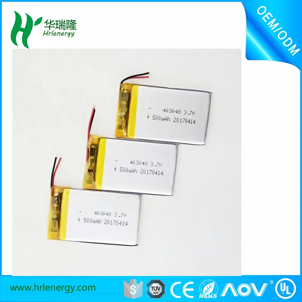 3.7V 500mAh 403048 Lithium Polymer Li-Po Li Ion Rechargeable Battery Cells for MP3 MP4 MP5 GPS PSP Mobile Bluetooth