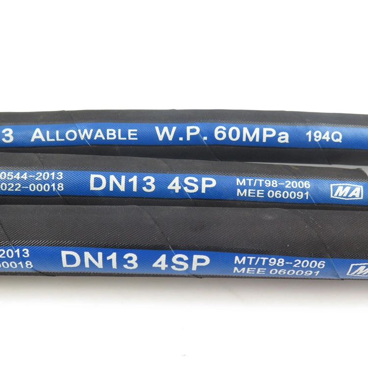 Drilling Rubber Hose, 35MPa, Dia. - 3", Length- 5m, Connection-3", Both End Female Hammer Connection