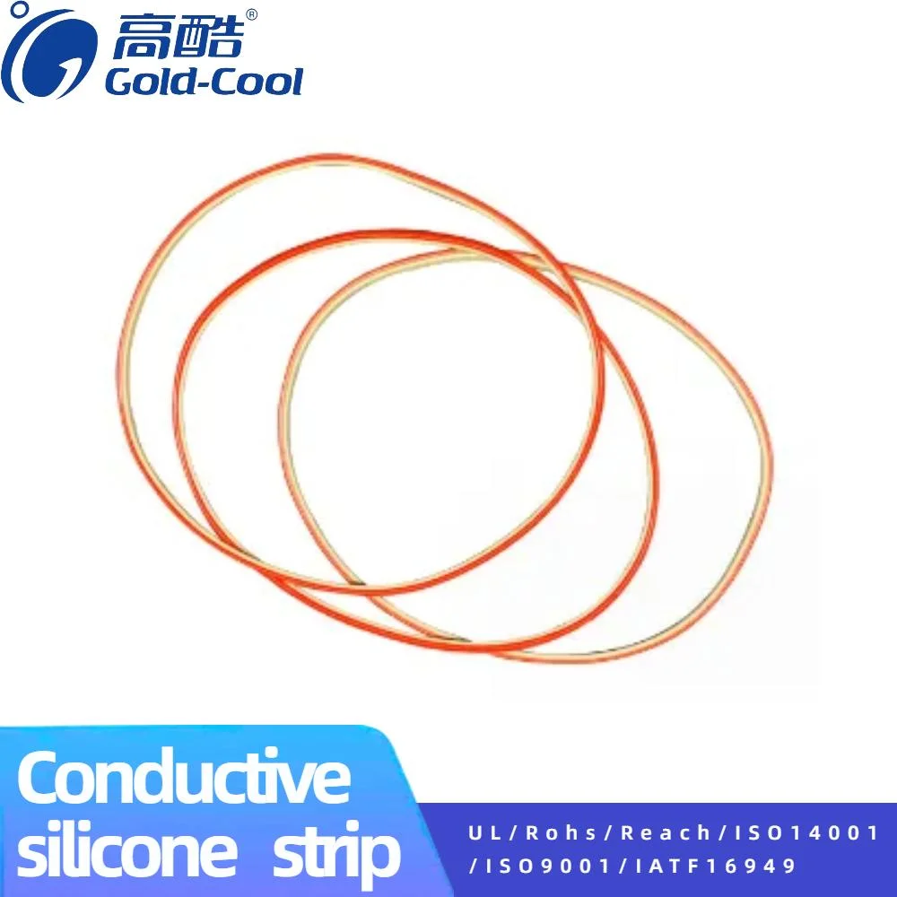 Conductive Silicone Rubber Strip for Sealing EMI Shielding Conductive Sealing Car Controller Silicone Strip Silicone Ring