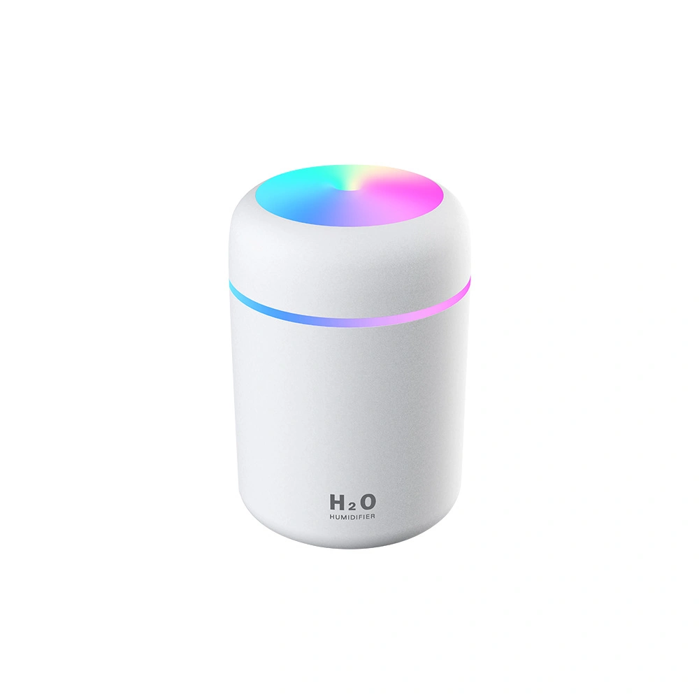 Portable 300ml Electric USB Cool Mist Sprayer with Colorful Night Light for Home Car Aroma Oil Diffuser Air Humidifier