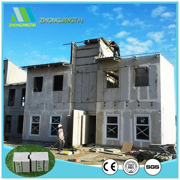 Flat and Straight Wall Board Fast Installation Anti-Earthquake EPS Cement Sandwich Panel/EPS Sandwich Panel for Internal Wall