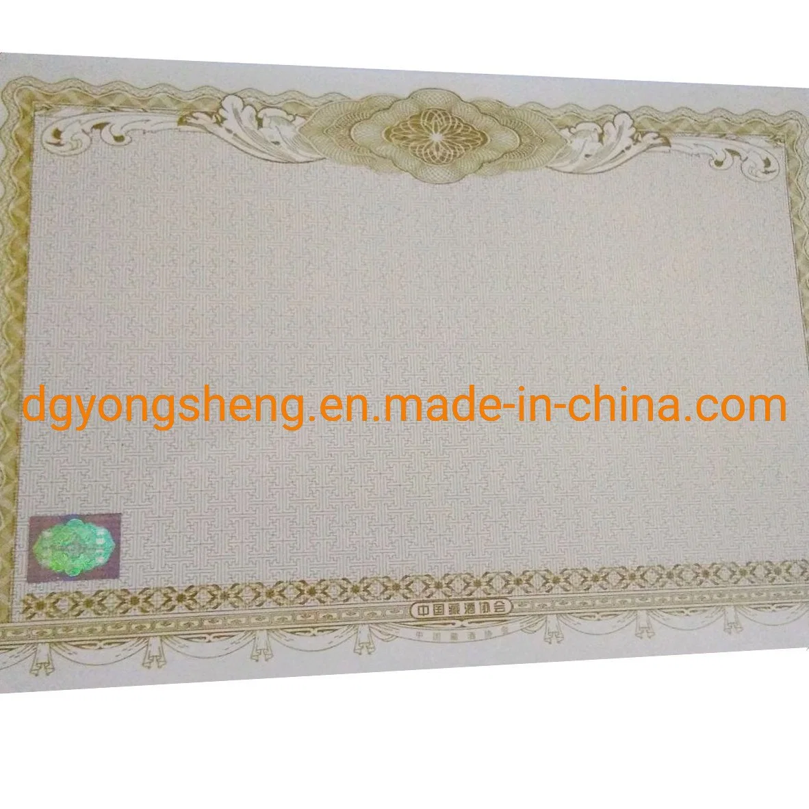 Anti-Fake Watermark Paper Security Printing