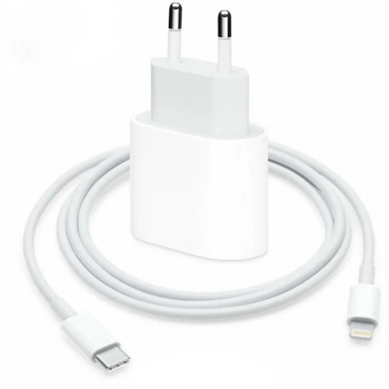 كبل محول USB-C Fast Charger Power الأصلي بقدرة 20 واط لجهاز iPhone