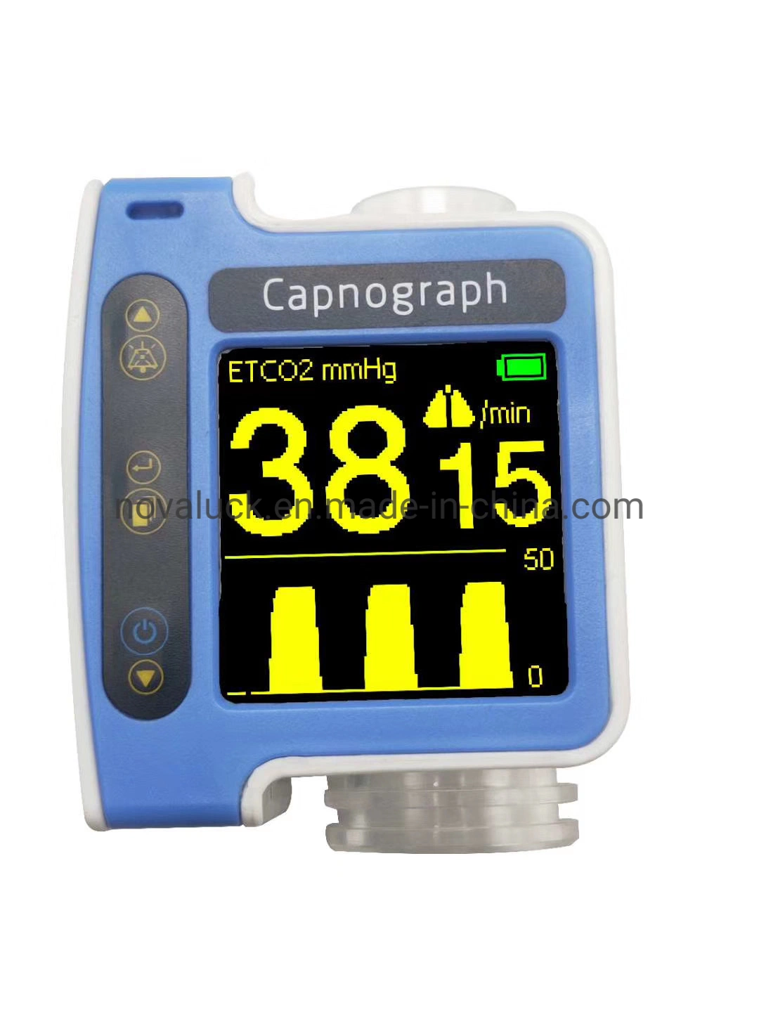 Portable Capnography Etco2 Monitor Real-Time Handheld Etco2