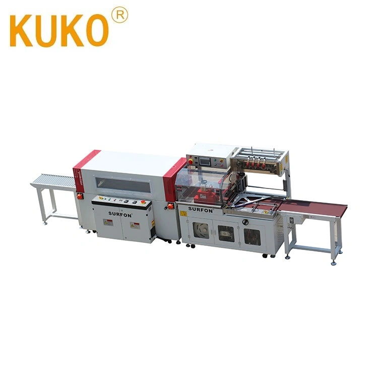 New Condition Automatic Sections Motion Side Sealing POF Film Heat Shrink Wrap Machine for Fully-Closed Package Long Cartons Cases and Wooden Commodity Products