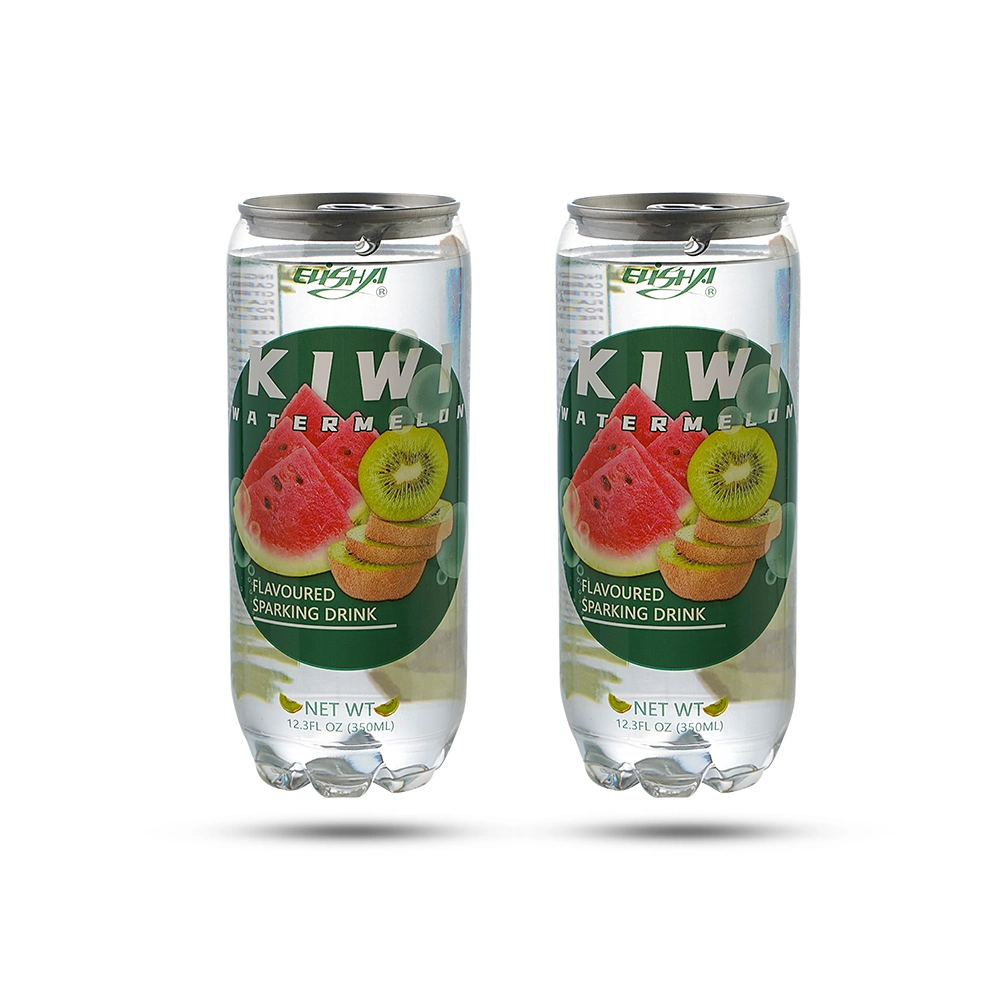 350ml Pet Can Kiwi+Melon Flavor Low Sugar Drink/ Soda Water