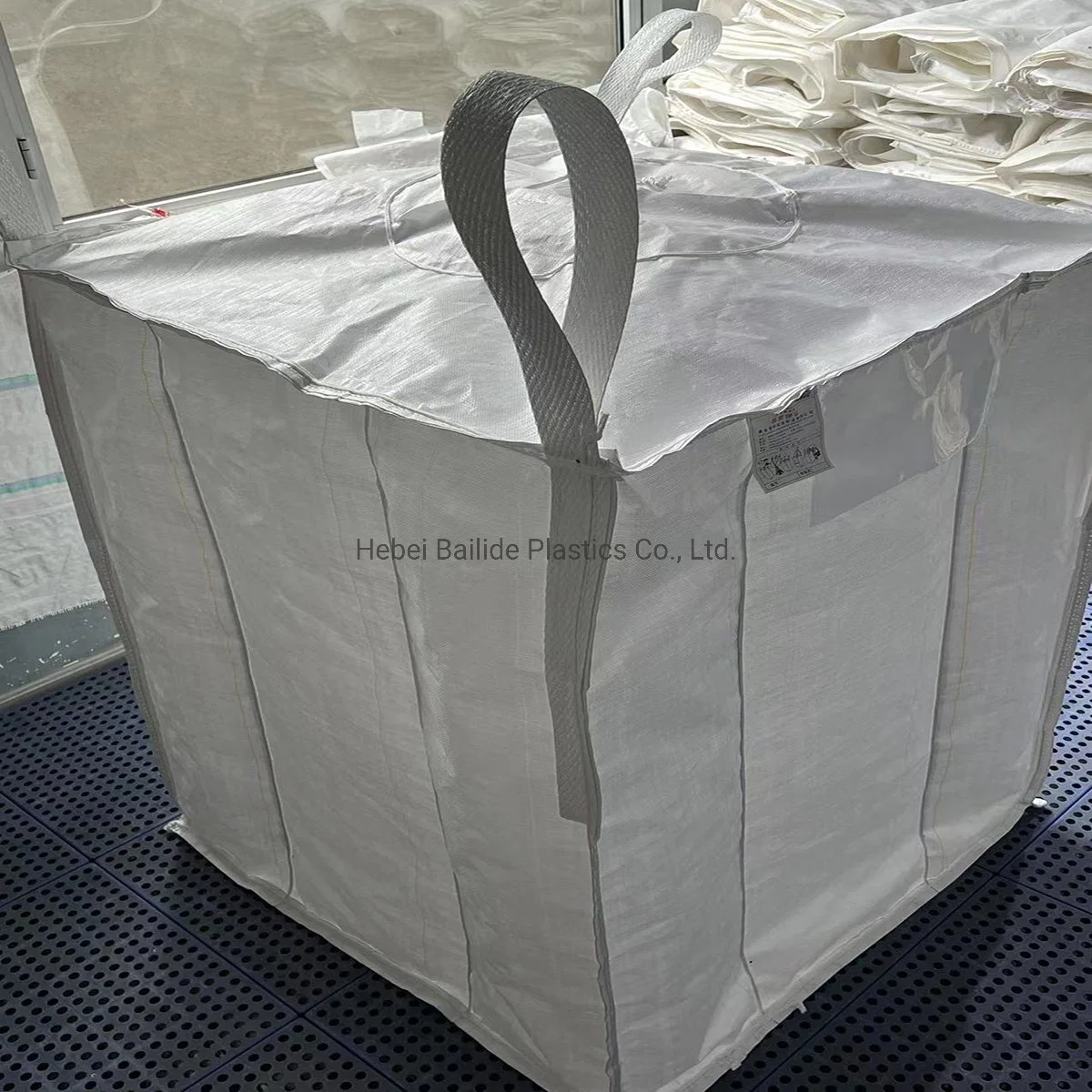 1250kgs Baffle Super Bag Sling 1.5ton Bag Jumbo Bag UV Coated FIBC Big 2000kg Tote Bag Super Sack Q Bulk Bag for Chemical Sand Cement Firewood Bag