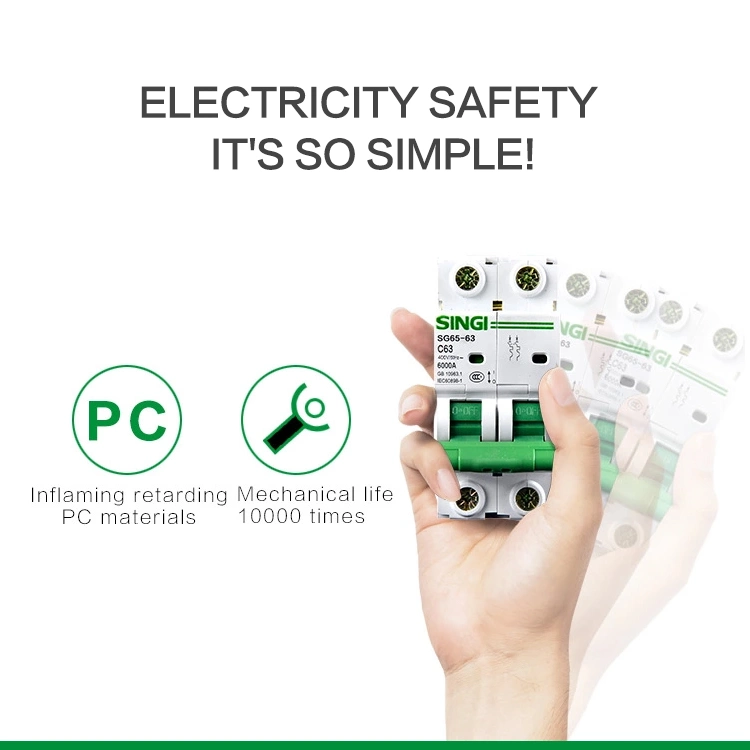 Mini Singi or OEM Seaway Sg65-63 Electric Circuit Breaker with CB