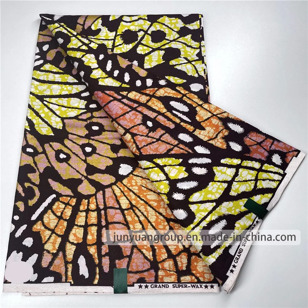 2023 New Product a Variety of Colors and Styles 95GSM Curious George Holland Wax Fabric Cotton African Wax Printing Fabric