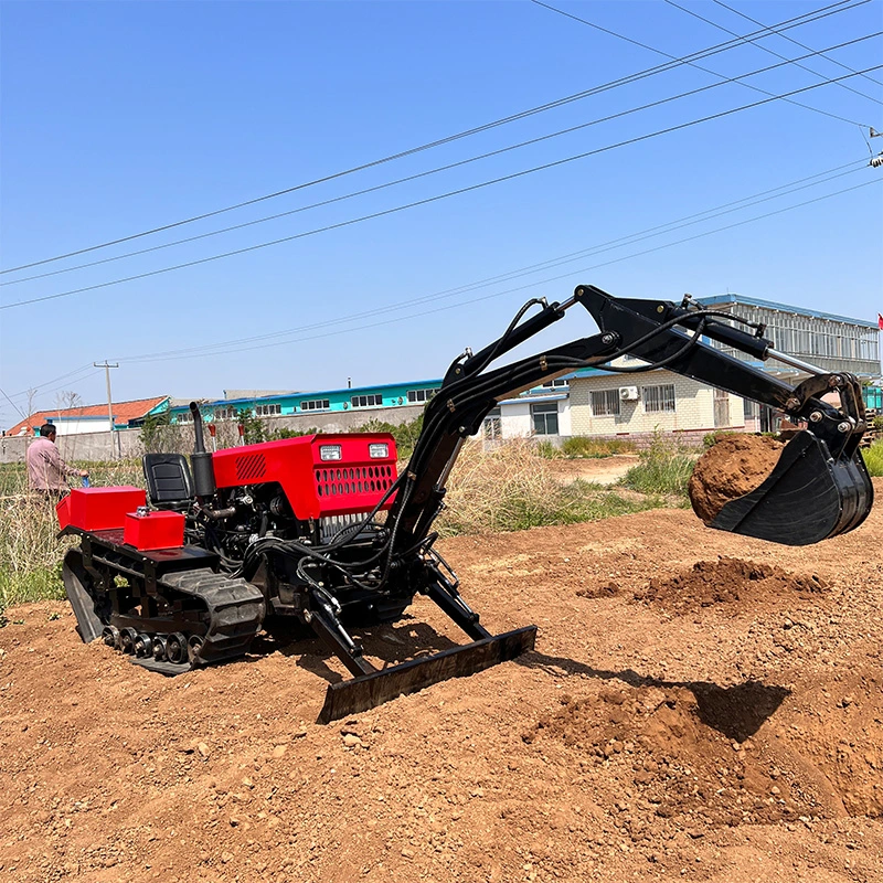 Tracteur à chenilles léger à palettes de riz 80 ch pour applications agricoles Équipement agricole