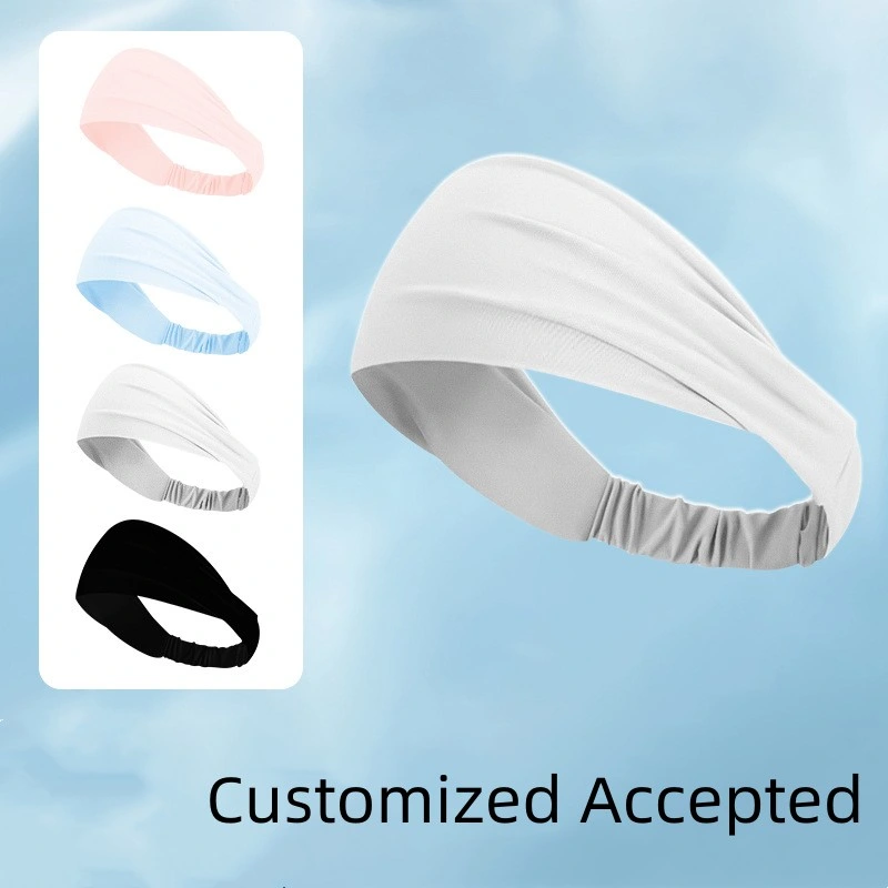 Custom Logo Fitness Equipment Yoga Hair Band Jogging Sweatband