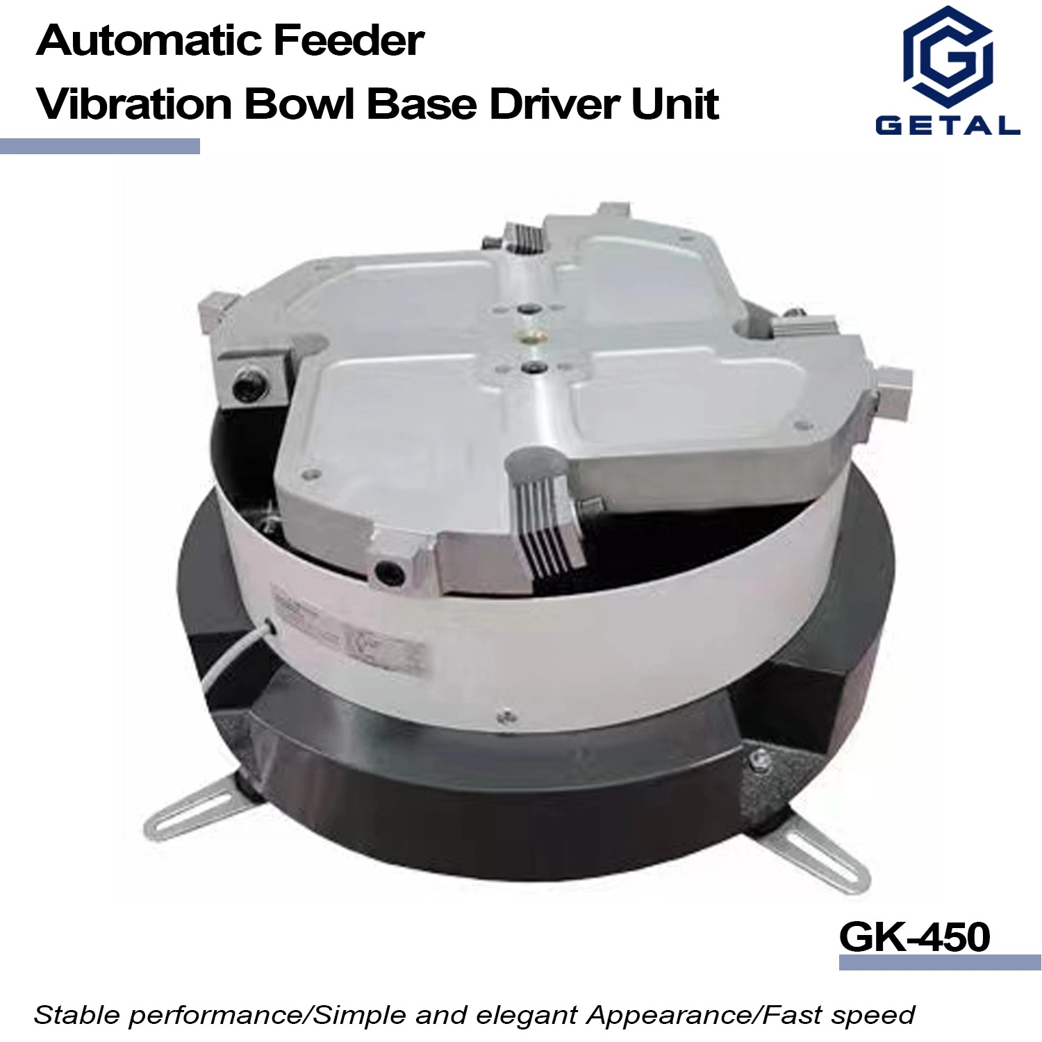 Vibratory Bowl Feeder Gk450 Feeding Equipment for Automatic Directional Sequencing