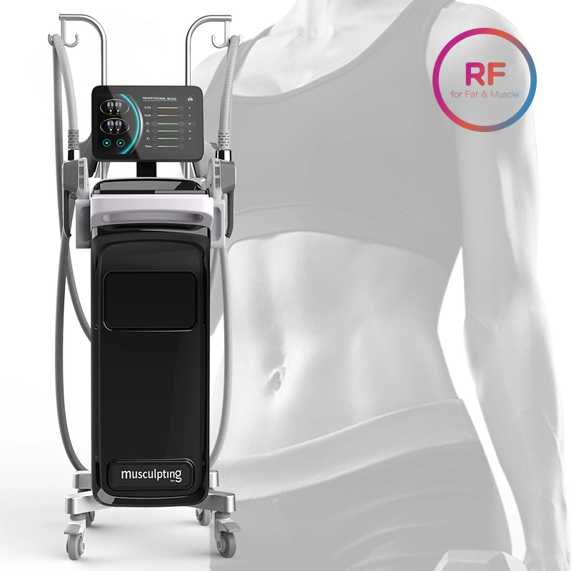 2023 Muscl Simulat EMS Tesla Slimming Machine Sculpt Body Contouring Electromagnetic EMS Electric Stimulation Slimming Machine with Four Hanldes