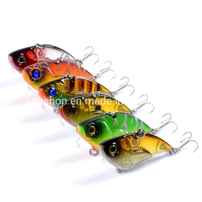 6 Colors 5.3cm/14.30g 10# Hook Full Swimming Layer Hard Bait Far Longer Shot Vib Fishing Lure