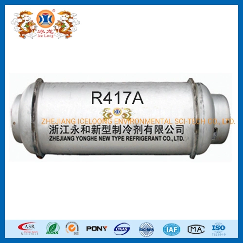 Fabricante chinês 99.9% de pureza elevada R417A gás refrigerante de refrigeração Yonghe