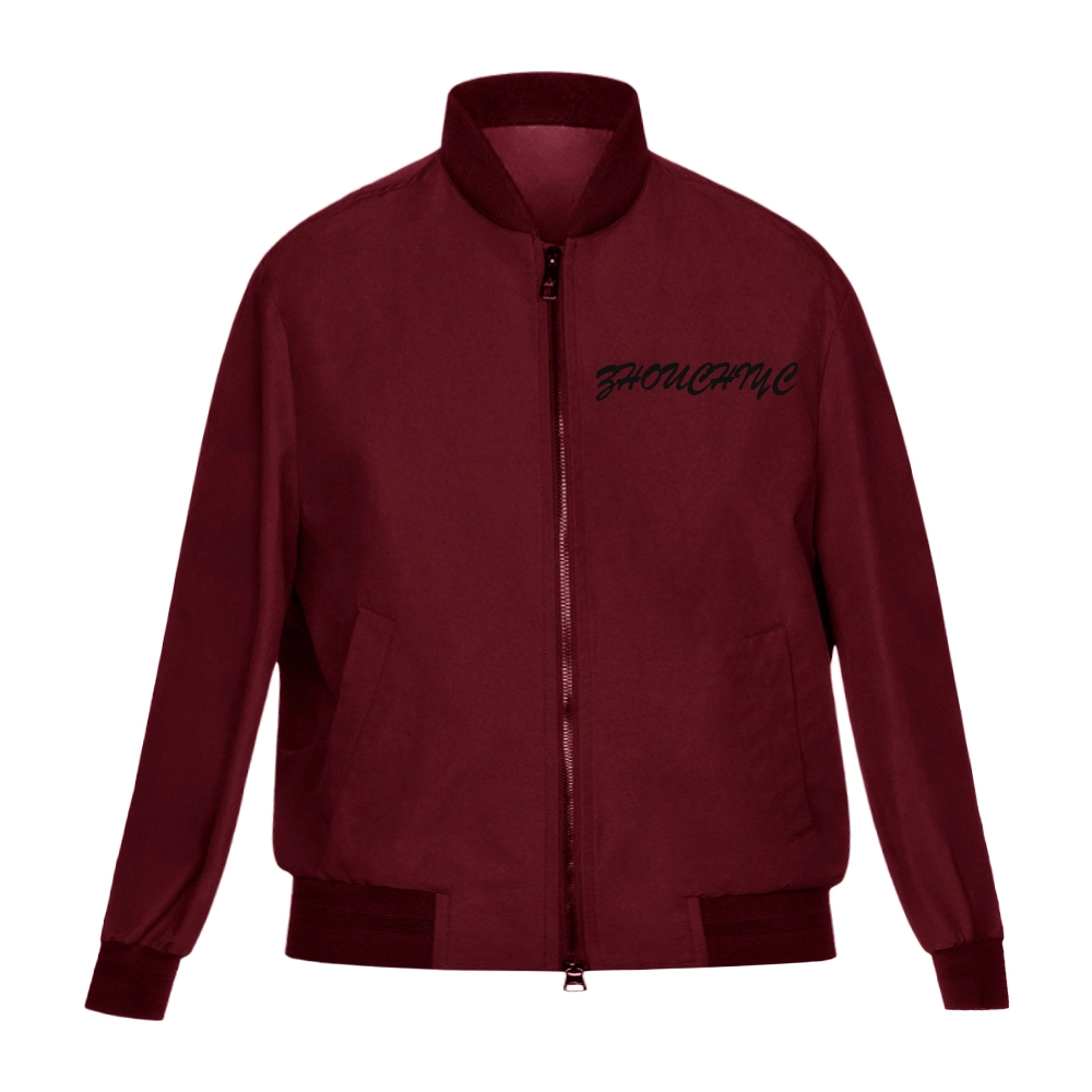 Nouvelle veste bomber d'extérieur de conception avec logo de marque personnalisé pour hommes.