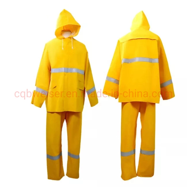 Men's and Women's Raincoat Pants Rainsuit Layer Breathable Split Raincoat