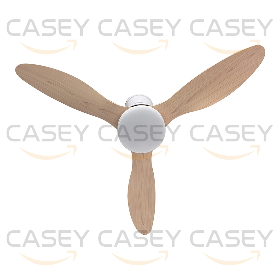 Wholesale/Supplier 42 Inch Brush Nickel Plywood Material Ceiling Fan with Light Air Cooler AC Motor Pull Chain Switch Flush LED Ceiling Fan