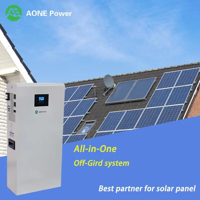 Générateur solaire hors réseau portable personnalisé de 3 kWh, 5 kWh, 7,5 kWh et 10 kWh pour système d'alimentation domestique avec onduleur électrique.