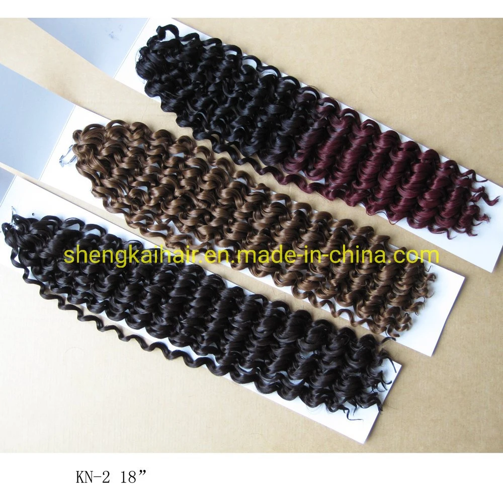 Wholesale Heat Resistant Dyed Color Synthetic Braiding Hair