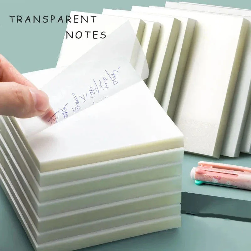 Transparent Sticky Notepad with Scrapes