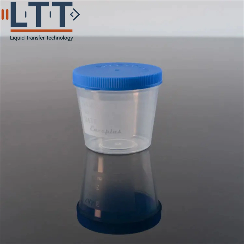 Disposable Sterile Sample Cup with Screw Specimen Container PP Urine Container 40ml 60ml 90ml