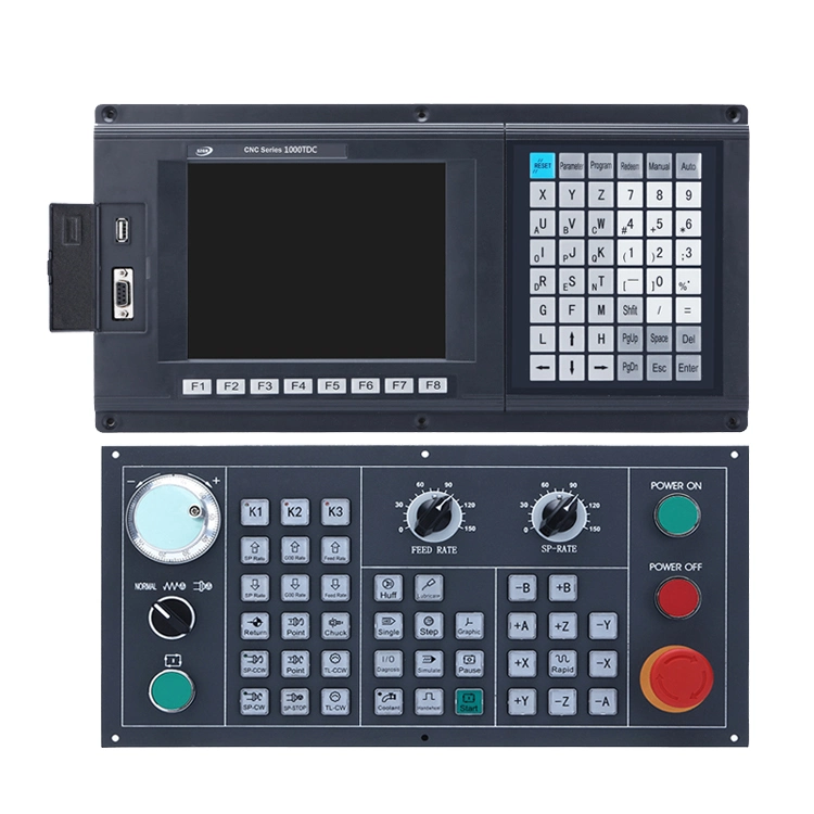 Complete CNC Lathe Controller Kit with Stepper/Increment/Absolute/Ethercat/Powerlink Servo System CNC Lathe Control Retrofit Lathe Turning Machine