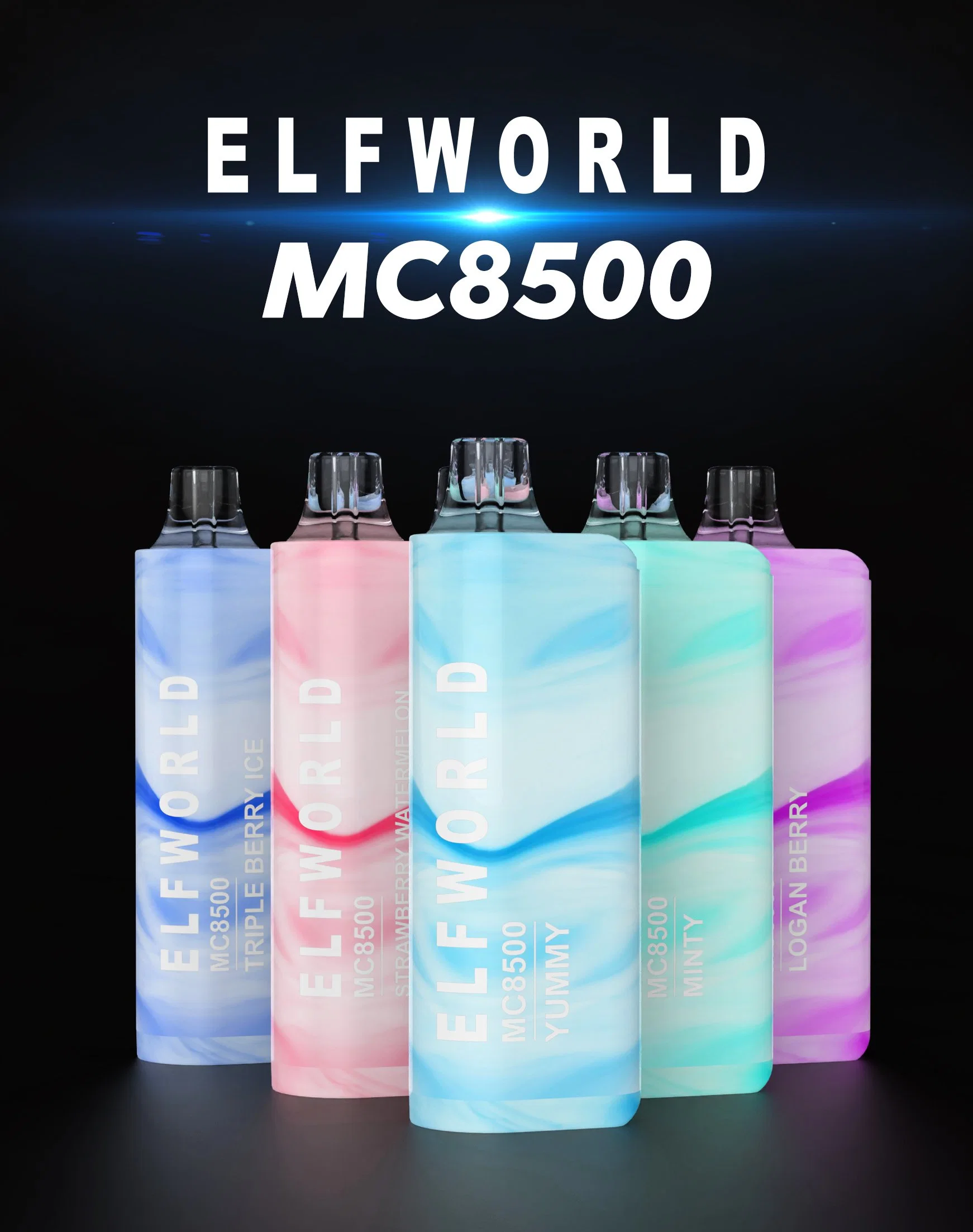 Mejor y peor Elfworld Mc 8500 Kit VAPE desechable con 12 sabores en Stock