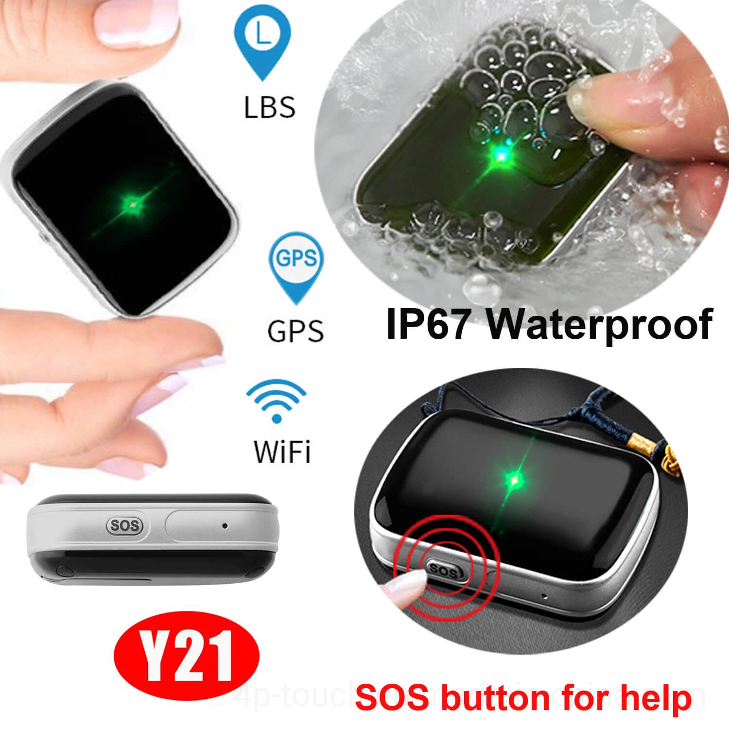 China Fabrik neu IP67 Wasserdicht Personal 2G winzige GPS-Tracking Gerät mit Sicherheitsüberwachung Y21