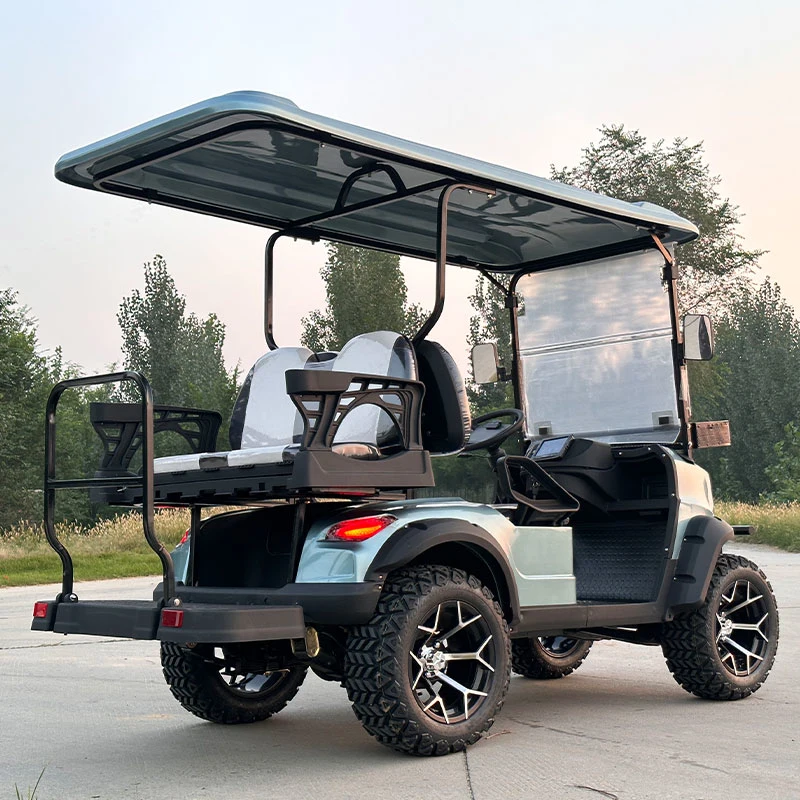 Cheap Price 2+2 4 Seaters Golf Cart Dealer off Road Mobility Scooter Club Car Mini Lifted Electric Utility Vehicle Custom Golf Carts with Parts for Sale