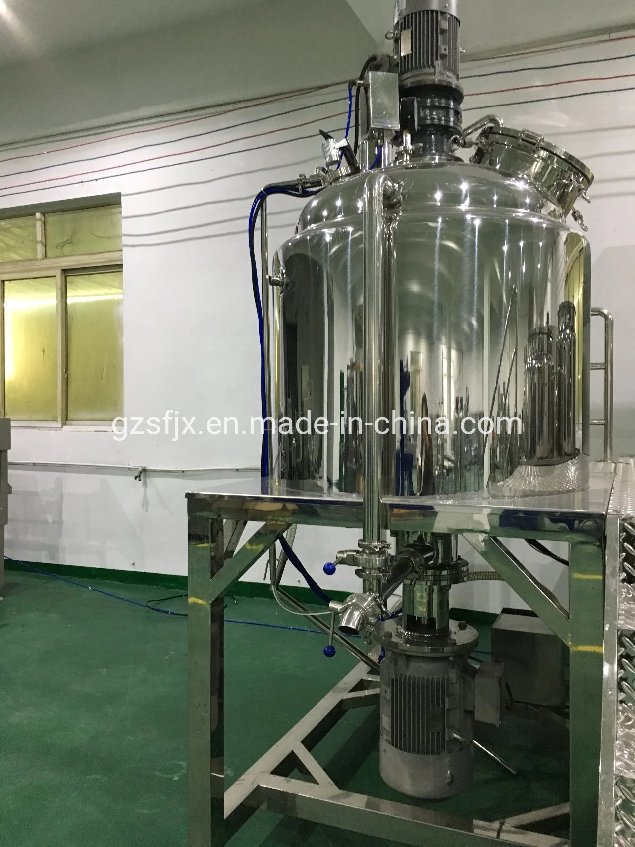 75% Alcohol Liquid Three Layer Heating Stainless Steel Mixing Tank Complete Equipment