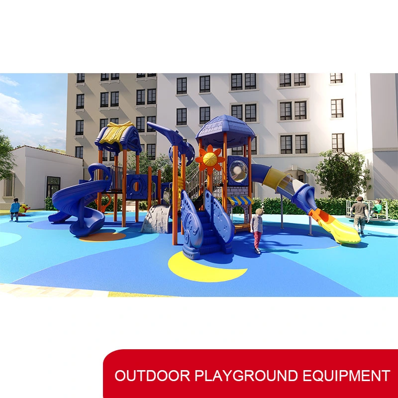 Hot Selling Plastic Playground Kids Slides Equipment Outdoor Plastic Playground