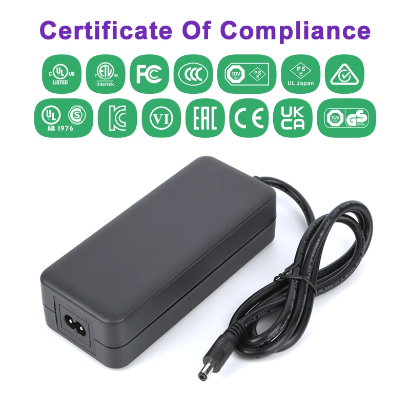 12V 15V 18V 24V 30V 36V 48V 4A 5A 6A 7A 8A 10A 15A 20A Desktop Power Adapter EMC FCC UL cUL PSE GS Ukca SAA C-Tick Kc Kcc Desktop Power Supply