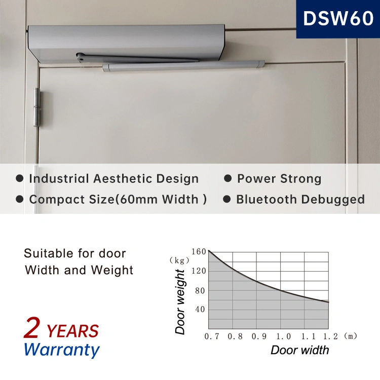 Residental Dsw-60 100kg Electric Double Automatic Swing Door System with Remote Control