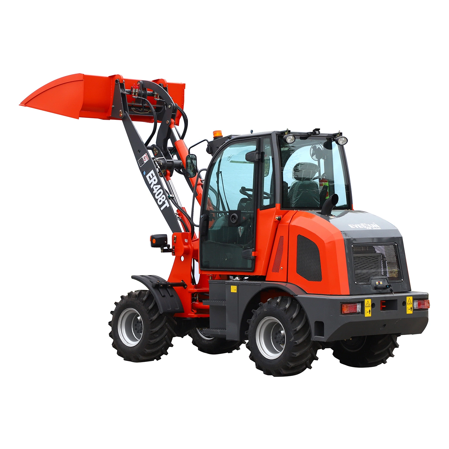 New Arrive Everun ER408T 0.8ton Gear Box Shovel Compact Bucket Mini Wheel Loader