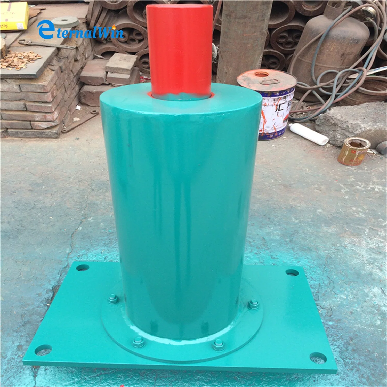 Pin Crane Polyurethane Buffer Rubber Block Buffer Driving Crane with Steel Plat