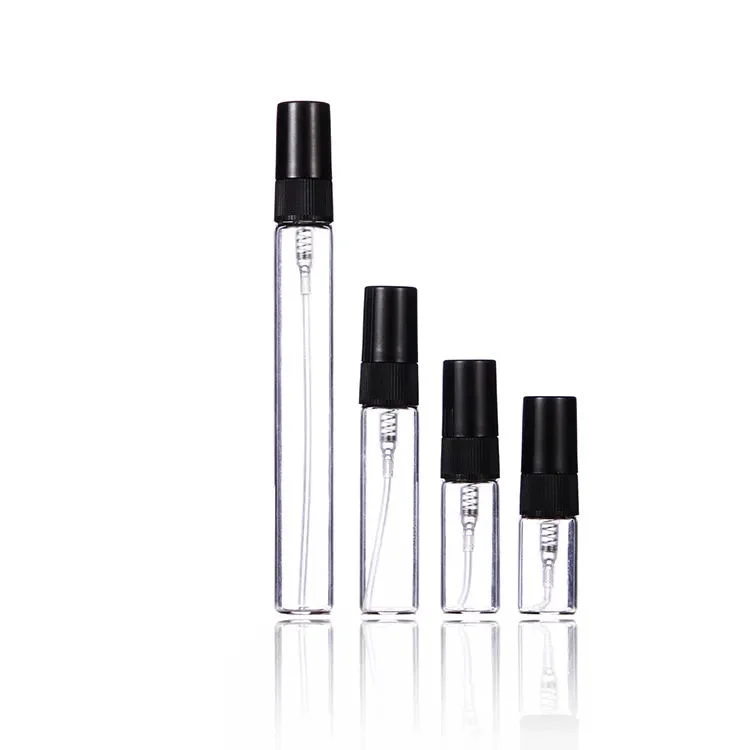 Frascos de atomizador Perfume pequenos de 10 ml de 3 ml e alta qualidade, de 2 ml, com 5 ml Frasco de vidro de amostra com mini-frascos de teste da bomba de pulverização