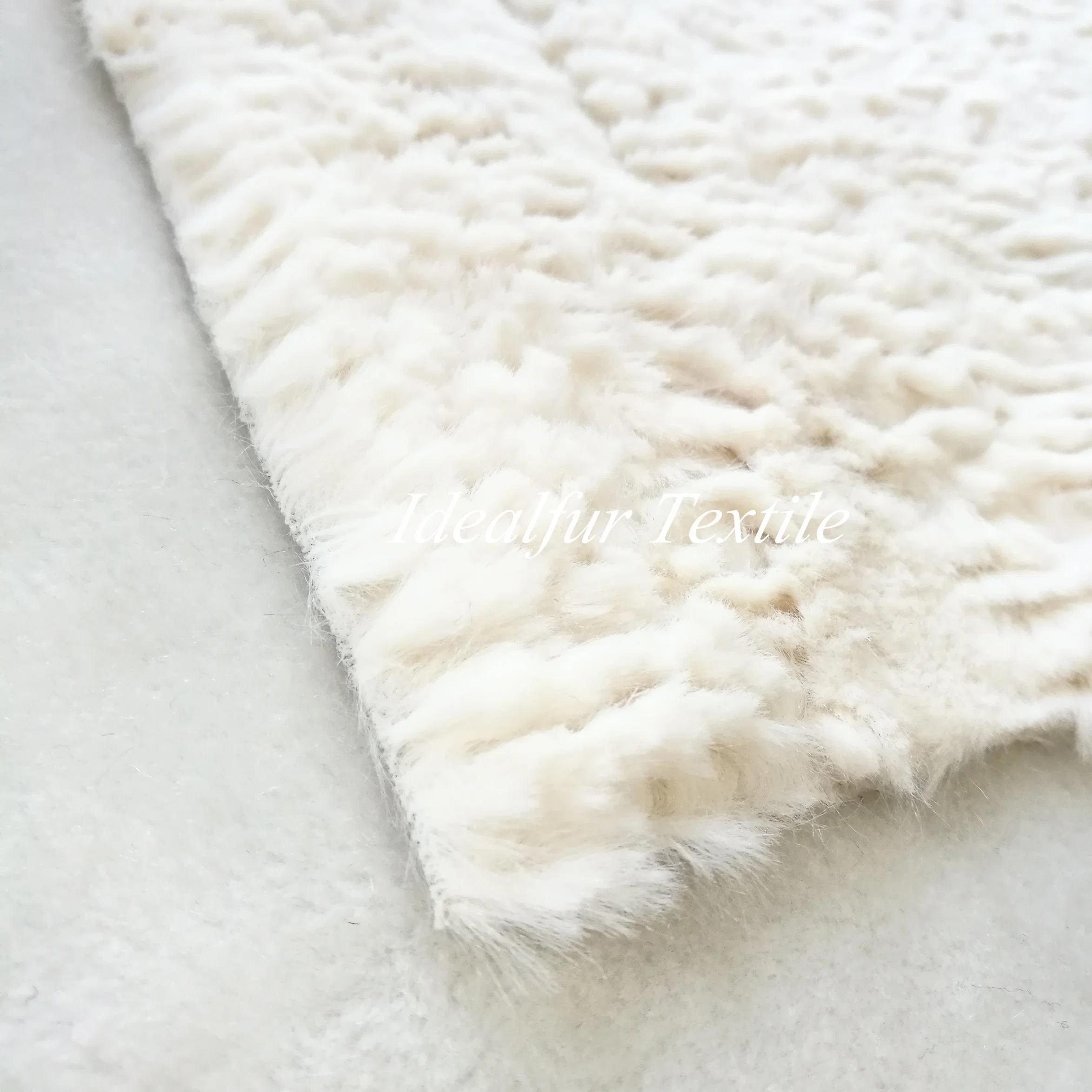 Irregular High and Low Shear Embossed Fake Fur