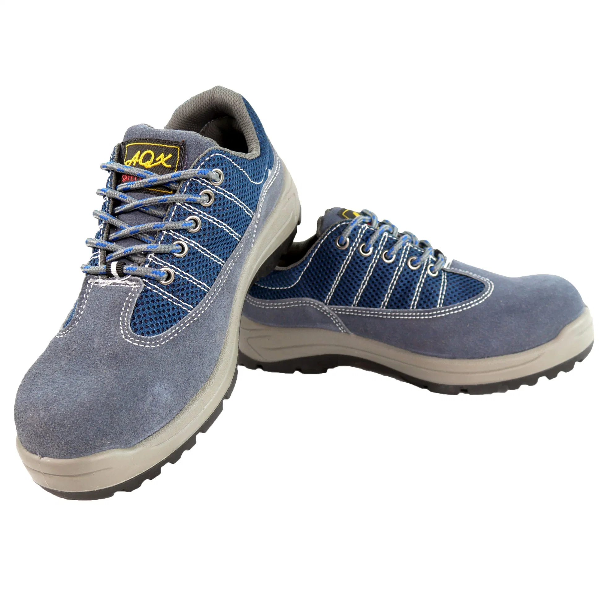 Blue Suede Cow Hide Iron Toe PU Sole High quality/High cost performance  Factory Price Durable Wear for Worker Safety Shoes