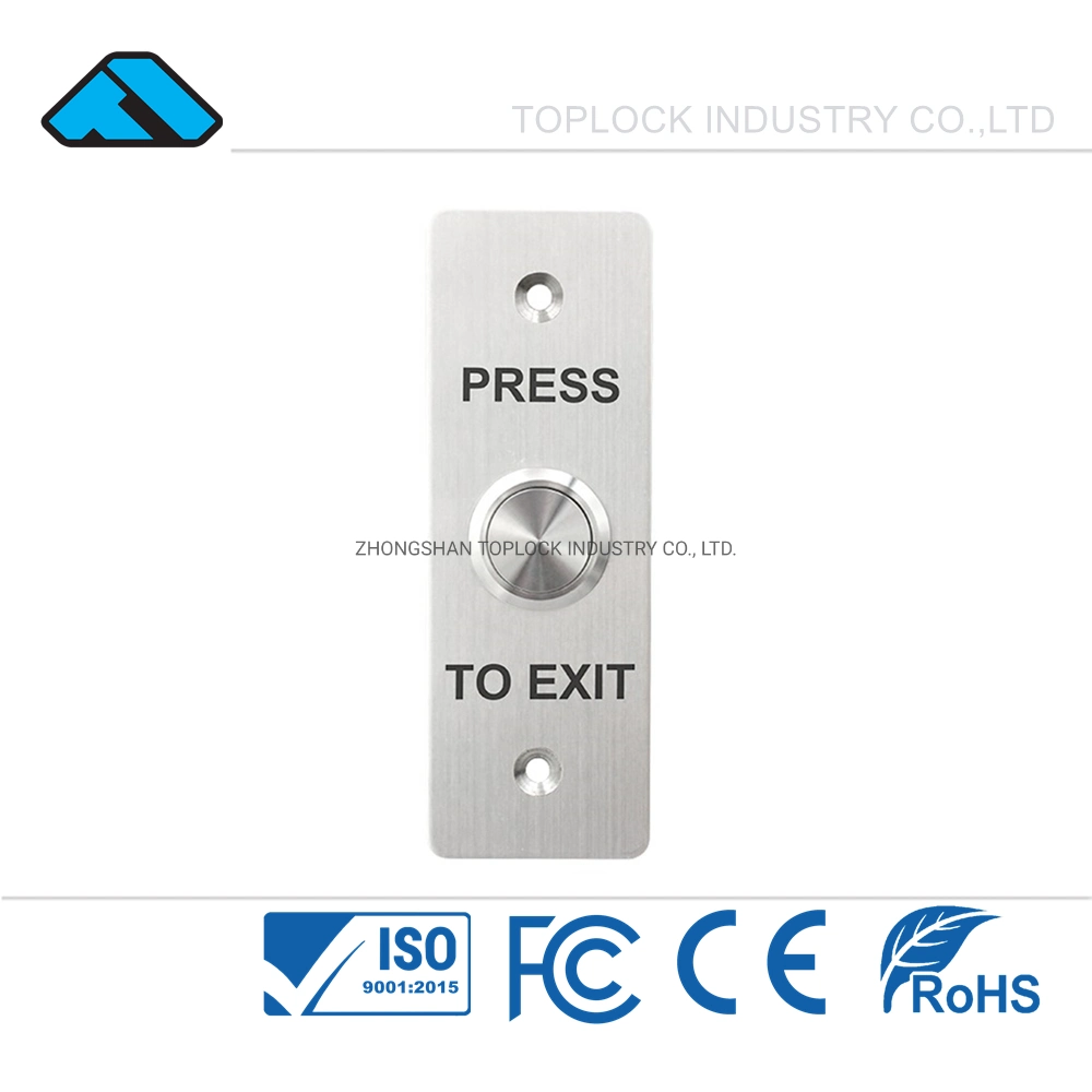 مفتاح زر دفع الخروج من الباب الرقمي المصنع في الصين مع جرس الفيديو