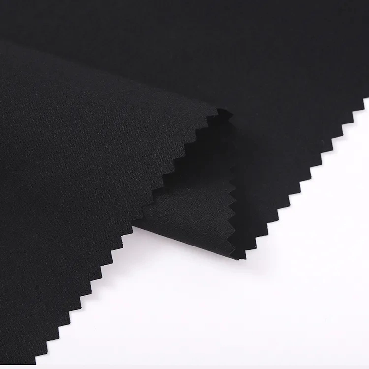 RPET with Grs Certificate Strong Stretch Pongee Bonded Polar Fleece Fabric Stocklots Coated Fabrics