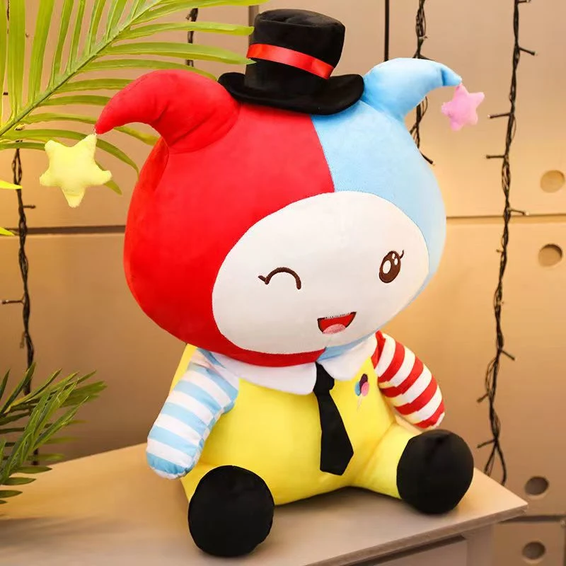 Cartoon Clown Doll Plush Toy Kids Soothing Sleeping Doll Rag Doll Birthday Gift